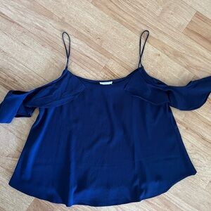 Stylish Navy Off-Shoulder Top
